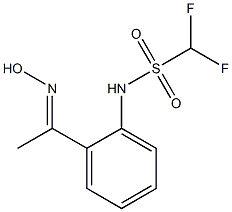 difluoro-N-{2-[1-(hydroxyimino)ethyl]phenyl}methanesulfonamide Structure