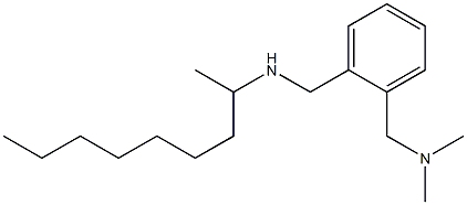 dimethyl({2-[(nonan-2-ylamino)methyl]phenyl}methyl)amine,,结构式