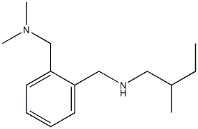 dimethyl[(2-{[(2-methylbutyl)amino]methyl}phenyl)methyl]amine Structure