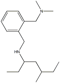 dimethyl[(2-{[(5-methylheptan-3-yl)amino]methyl}phenyl)methyl]amine Structure