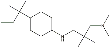 dimethyl[2-methyl-2-({[4-(2-methylbutan-2-yl)cyclohexyl]amino}methyl)propyl]amine Structure