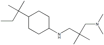 dimethyl[2-methyl-2-({[4-(2-methylbutan-2-yl)cyclohexyl]amino}methyl)propyl]amine 结构式