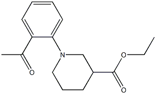 ethyl 1-(2-acetylphenyl)piperidine-3-carboxylate Structure