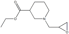 ethyl 1-(oxiran-2-ylmethyl)piperidine-3-carboxylate Structure