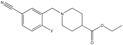 ethyl 1-[(5-cyano-2-fluorophenyl)methyl]piperidine-4-carboxylate|