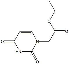 ethyl 2-(2,4-dioxo-1,2,3,4-tetrahydropyrimidin-1-yl)acetate Structure