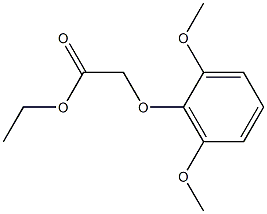 ethyl 2-(2,6-dimethoxyphenoxy)acetate,,结构式