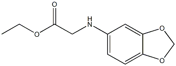 ethyl 2-(2H-1,3-benzodioxol-5-ylamino)acetate Structure