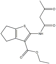  ethyl 2-(3-oxobutanamido)-4H,5H,6H-cyclopenta[b]thiophene-3-carboxylate