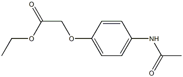 ethyl 2-(4-acetamidophenoxy)acetate Structure