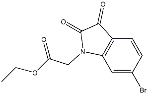 ethyl 2-(6-bromo-2,3-dioxo-2,3-dihydro-1H-indol-1-yl)acetate Structure