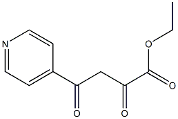 ethyl 2,4-dioxo-4-(pyridin-4-yl)butanoate 化学構造式