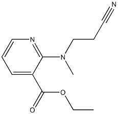 ethyl 2-[(2-cyanoethyl)(methyl)amino]pyridine-3-carboxylate 结构式