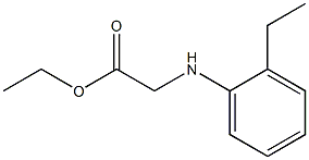 ethyl 2-[(2-ethylphenyl)amino]acetate,,结构式