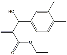 ethyl 2-[(3,4-dimethylphenyl)(hydroxy)methyl]prop-2-enoate,,结构式