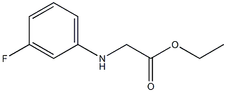 ethyl 2-[(3-fluorophenyl)amino]acetate 化学構造式