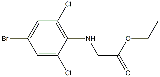 ethyl 2-[(4-bromo-2,6-dichlorophenyl)amino]acetate Structure