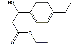 ethyl 2-[(4-ethylphenyl)(hydroxy)methyl]prop-2-enoate Structure