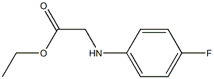 ethyl 2-[(4-fluorophenyl)amino]acetate Struktur