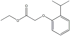 ethyl 2-[2-(propan-2-yl)phenoxy]acetate 化学構造式