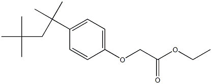 ethyl 2-[4-(2,4,4-trimethylpentan-2-yl)phenoxy]acetate 化学構造式