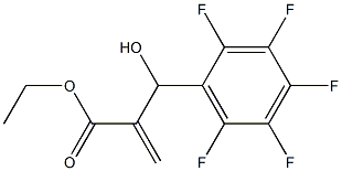 ethyl 2-[hydroxy(2,3,4,5,6-pentafluorophenyl)methyl]prop-2-enoate Struktur