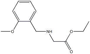 ethyl 2-{[(2-methoxyphenyl)methyl]amino}acetate Struktur