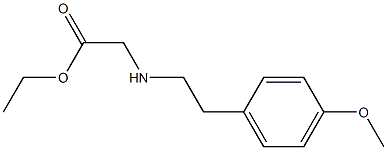 ethyl 2-{[2-(4-methoxyphenyl)ethyl]amino}acetate Structure