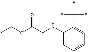 ethyl 2-{[2-(trifluoromethyl)phenyl]amino}acetate Structure