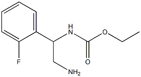ethyl 2-amino-1-(2-fluorophenyl)ethylcarbamate Struktur