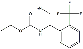 ethyl 2-amino-1-[2-(trifluoromethyl)phenyl]ethylcarbamate Structure