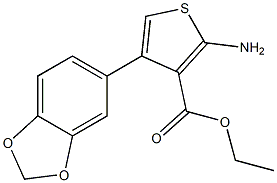  ethyl 2-amino-4-(1,3-benzodioxol-5-yl)thiophene-3-carboxylate