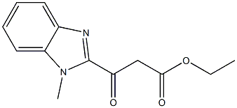 ethyl 3-(1-methyl-1H-1,3-benzodiazol-2-yl)-3-oxopropanoate Structure