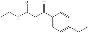 ethyl 3-(4-ethylphenyl)-3-oxopropanoate 化学構造式