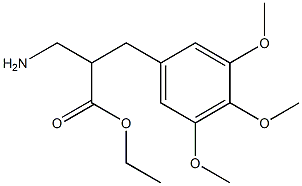 ethyl 3-amino-2-[(3,4,5-trimethoxyphenyl)methyl]propanoate 化学構造式