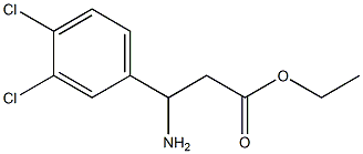 ethyl 3-amino-3-(3,4-dichlorophenyl)propanoate Structure