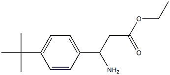 ethyl 3-amino-3-(4-tert-butylphenyl)propanoate 化学構造式