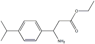 ethyl 3-amino-3-[4-(propan-2-yl)phenyl]propanoate Structure
