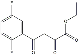 ethyl 4-(2,5-difluorophenyl)-2,4-dioxobutanoate 结构式