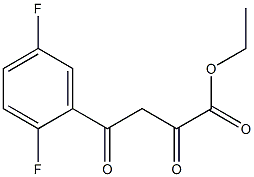 ethyl 4-(2,5-difluorophenyl)-2,4-dioxobutanoate,,结构式