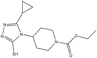 ethyl 4-(3-cyclopropyl-5-sulfanyl-4H-1,2,4-triazol-4-yl)piperidine-1-carboxylate