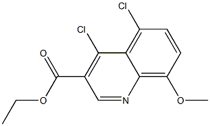 ethyl 4,5-dichloro-8-methoxyquinoline-3-carboxylate,,结构式