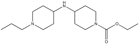 ethyl 4-[(1-propylpiperidin-4-yl)amino]piperidine-1-carboxylate Structure