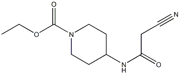 ethyl 4-[(cyanoacetyl)amino]piperidine-1-carboxylate Structure