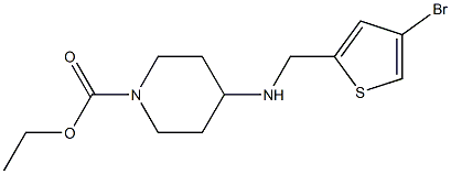 ethyl 4-{[(4-bromothiophen-2-yl)methyl]amino}piperidine-1-carboxylate Structure