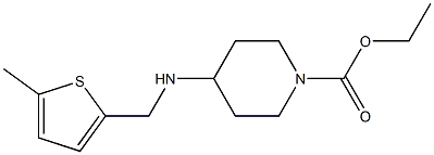 ethyl 4-{[(5-methylthiophen-2-yl)methyl]amino}piperidine-1-carboxylate Structure