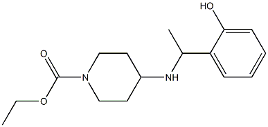 ethyl 4-{[1-(2-hydroxyphenyl)ethyl]amino}piperidine-1-carboxylate Structure