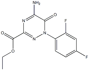 ethyl 5-amino-1-(2,4-difluorophenyl)-6-oxo-1,6-dihydro-1,2,4-triazine-3-carboxylate Structure