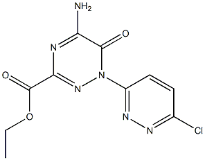 ethyl 5-amino-1-(6-chloropyridazin-3-yl)-6-oxo-1,6-dihydro-1,2,4-triazine-3-carboxylate Structure