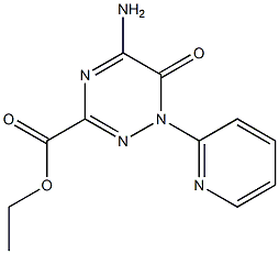 ethyl 5-amino-6-oxo-1-pyridin-2-yl-1,6-dihydro-1,2,4-triazine-3-carboxylate Structure